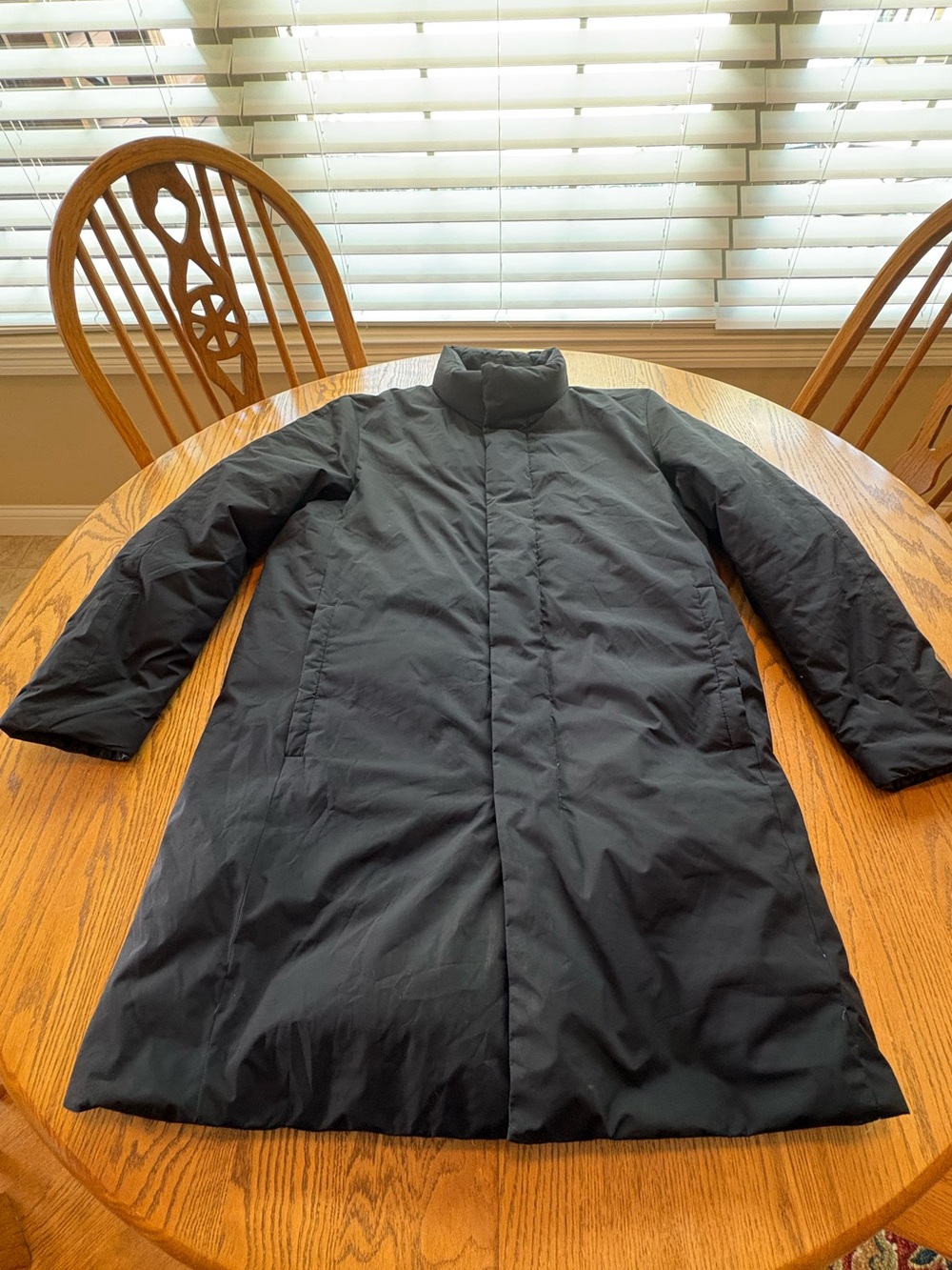 And Z Duck Down Men’s Black Parka Size M 100 Minimalist Korean Brand Coat Insta